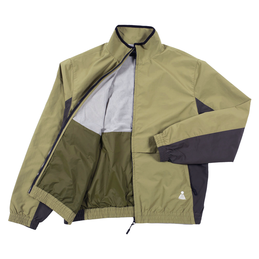 Theories TAILWIND VENTED WINDBREAKER JACKET Olive lat open