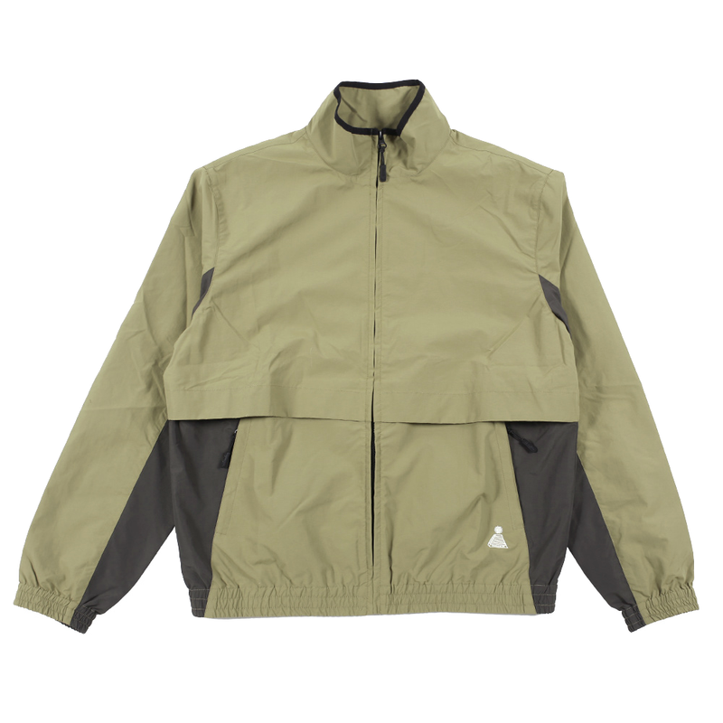 Theories TAILWIND VENTED WINDBREAKER JACKET Olive front flat
