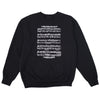 Theories X-FILES THEME MUSIC Crewneck Black Front