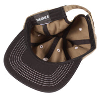 Theories Scribble Herringbone Strapback Hat Olive