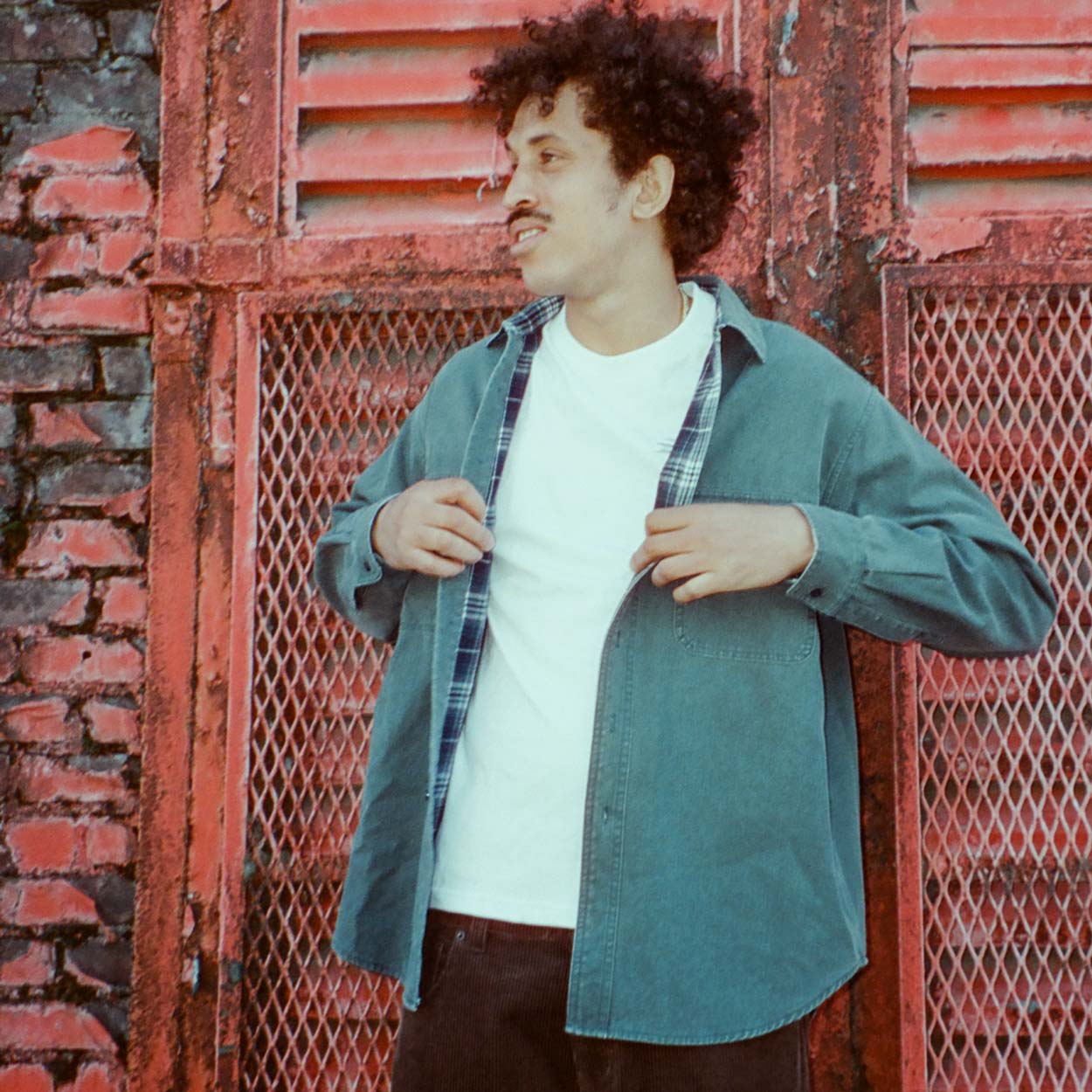 Theories Flannel Lined Union Shirt Sea Green