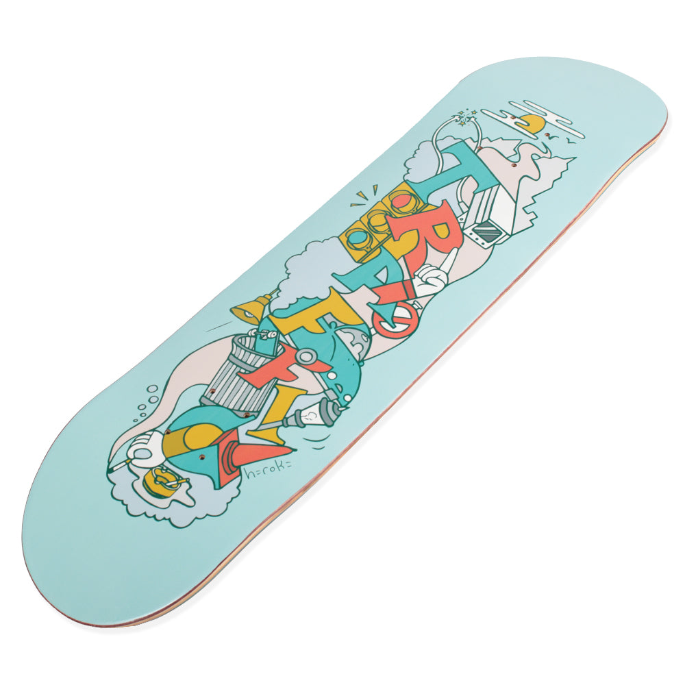 Traffic Skateboards Hiroki Chaos Skateboard Deck Side