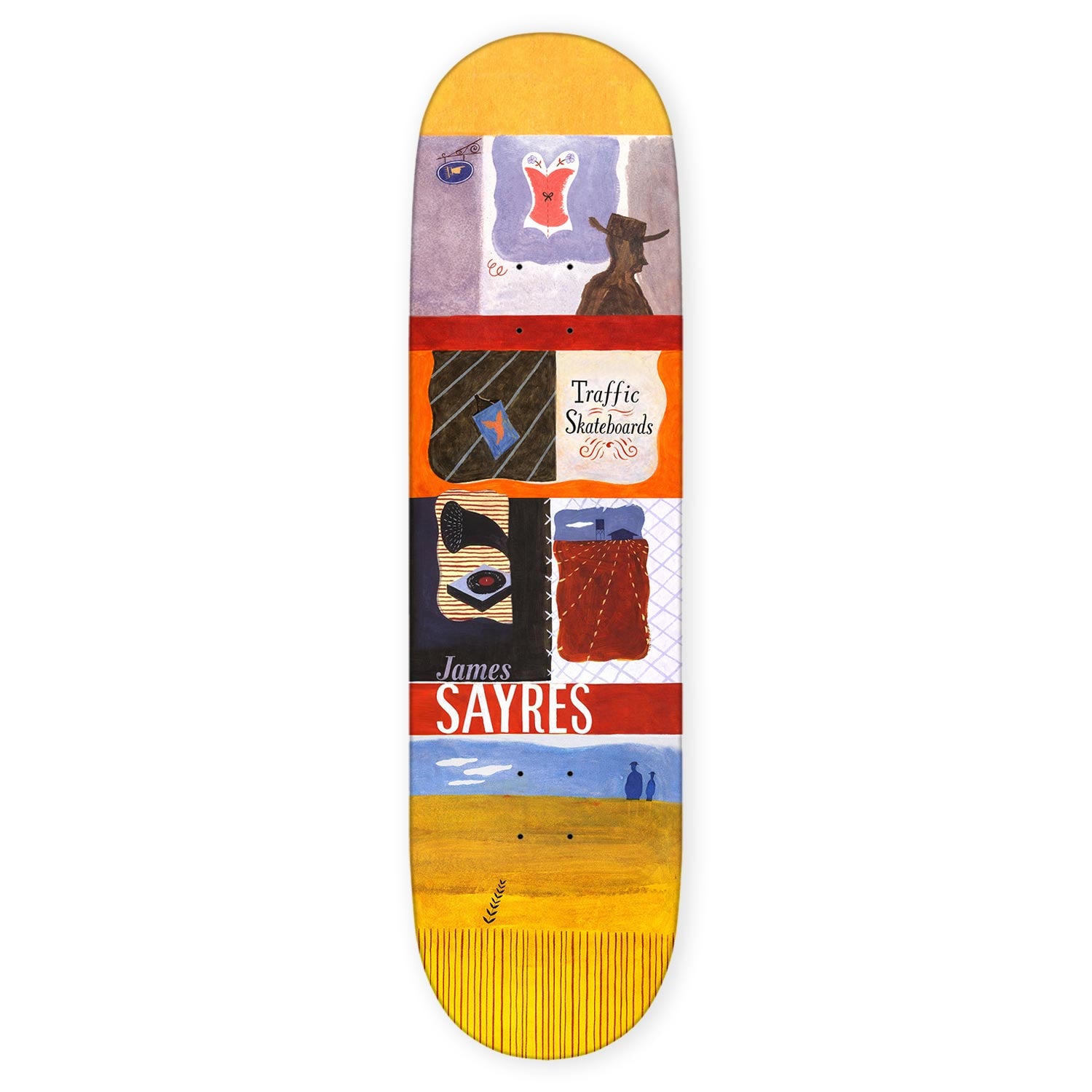 Traffic Skateboards James Sayres East of Eden Skateboard Deck PREBOOK