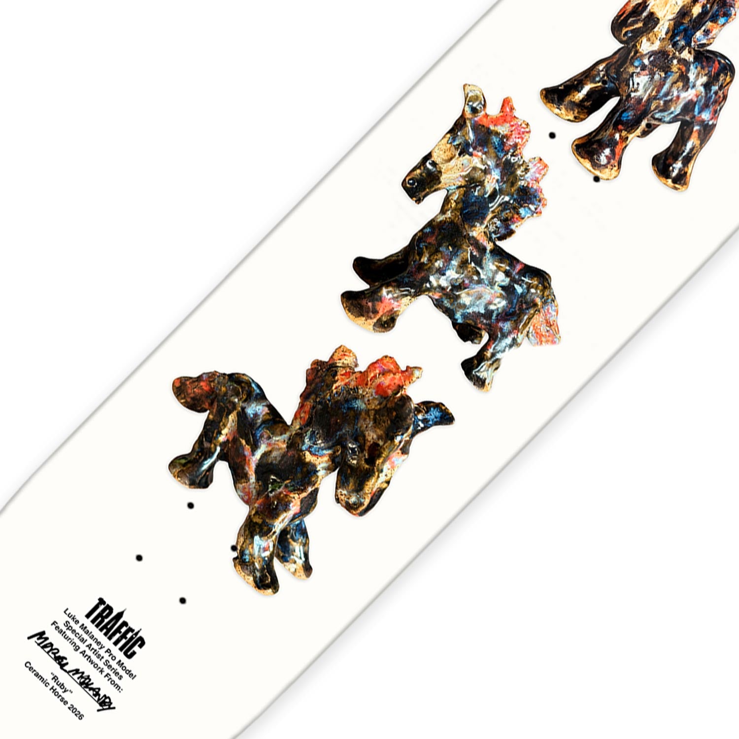 Traffic Skateboards Luke Malaney Ruby Skateboard Deck PREBOOK