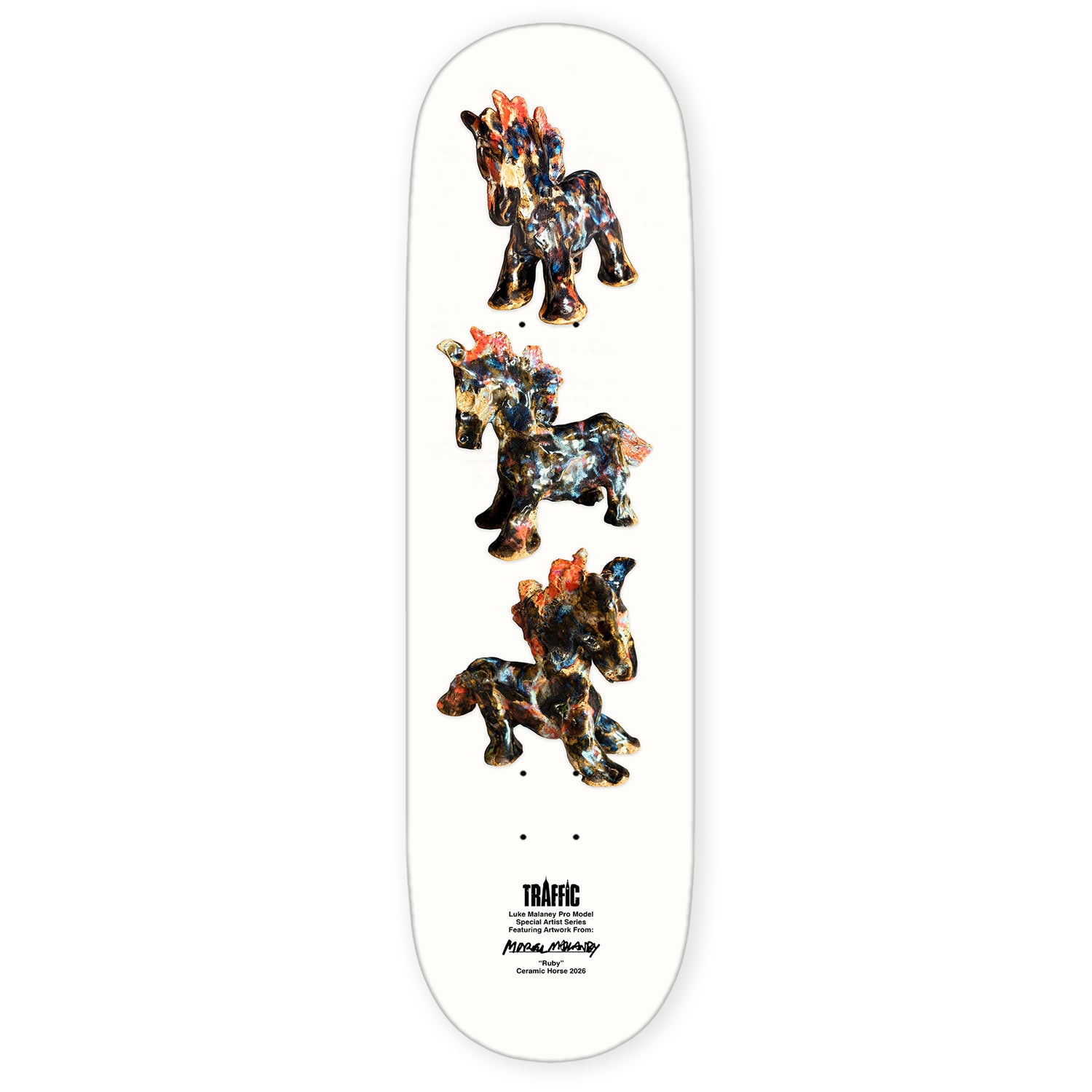 Traffic Skateboards Luke Malaney Ruby Skateboard Deck PREBOOK