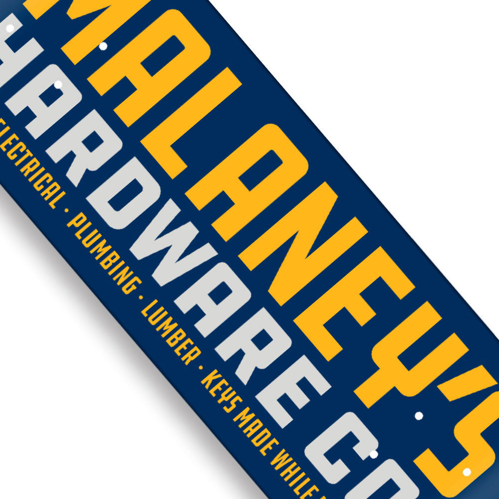 Traffic Skateboards Malaney's Hardware Skateboard Deck Detail