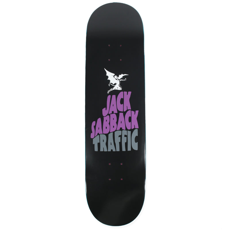 Traffic Skateboards Jack Sabback Black Sabbath REISSUE Skateboard Deck Front