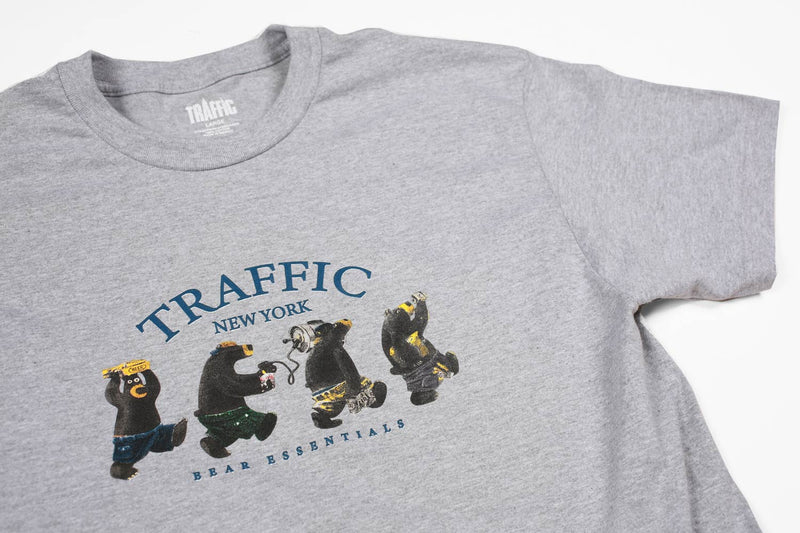 Traffic Skateboards Bear Essentials Tee Heather