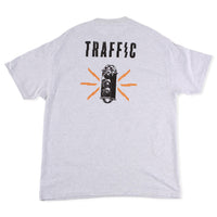 Traffic Skateboards Caution Tee Grey