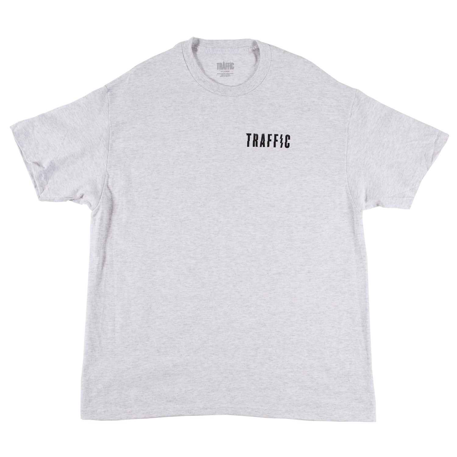 Traffic Skateboards Caution Tee Grey