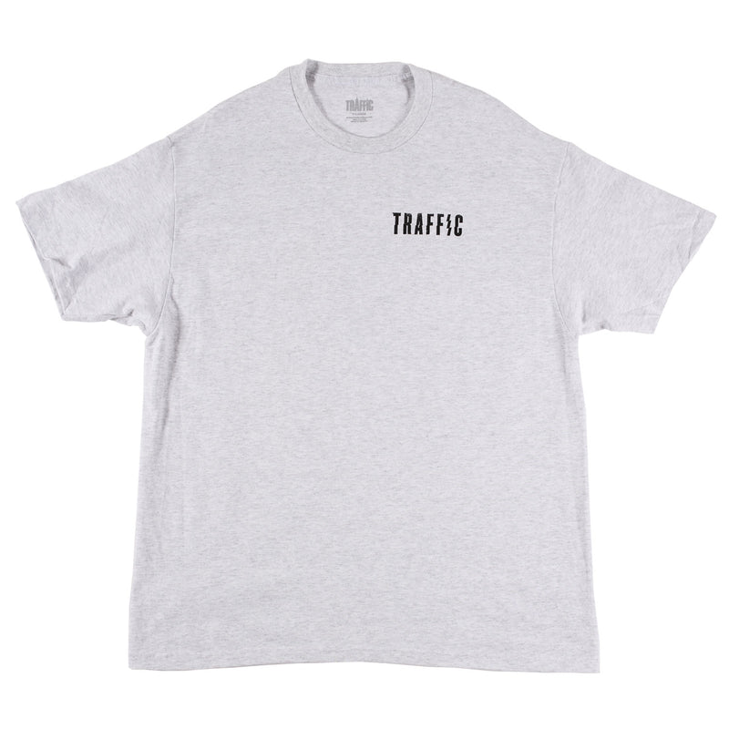 Traffic Skateboards Caution Tee Grey