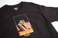 Traffic Skateboards On The Beach Tee Black