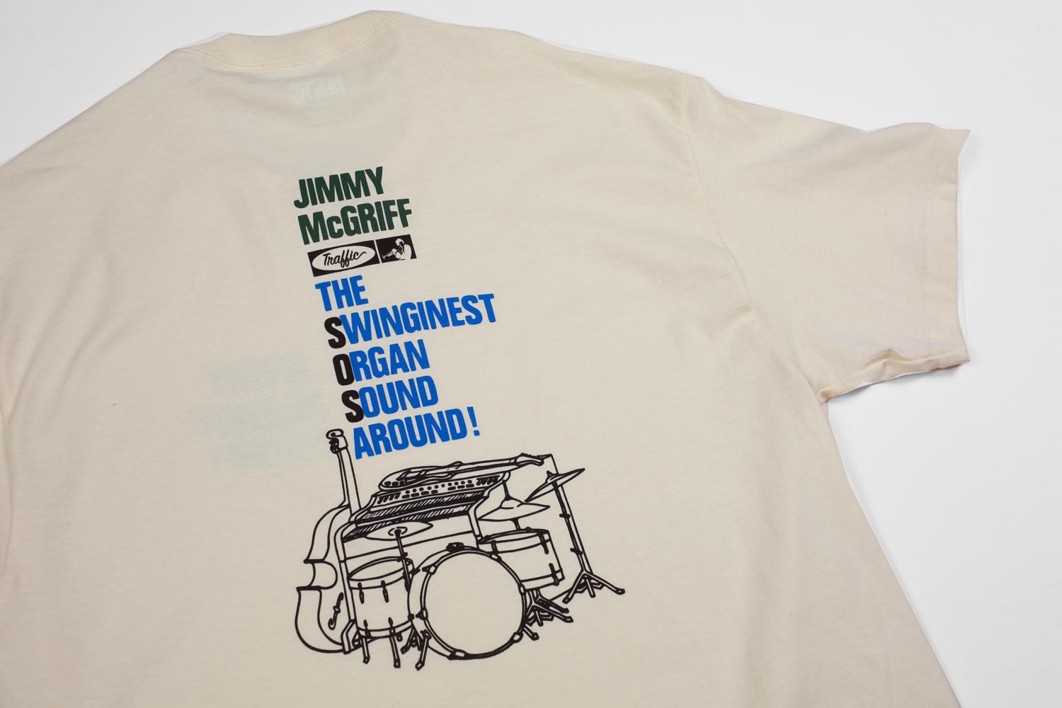 Traffic Skateboards The Worm Short Sleeve Tee Cream