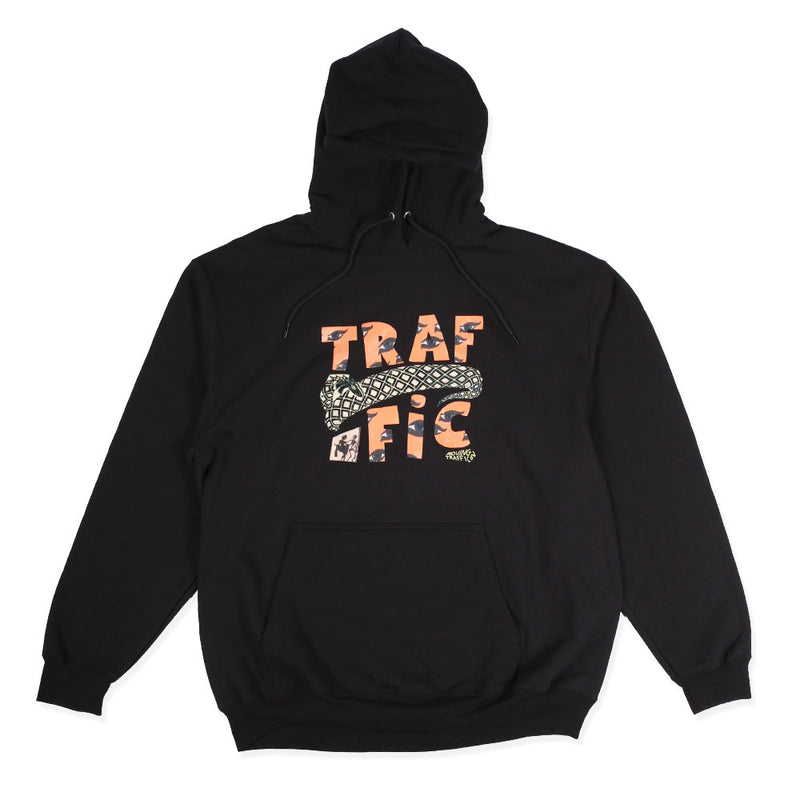 Traffic Skateboards Slipstream Hoodie Black Front