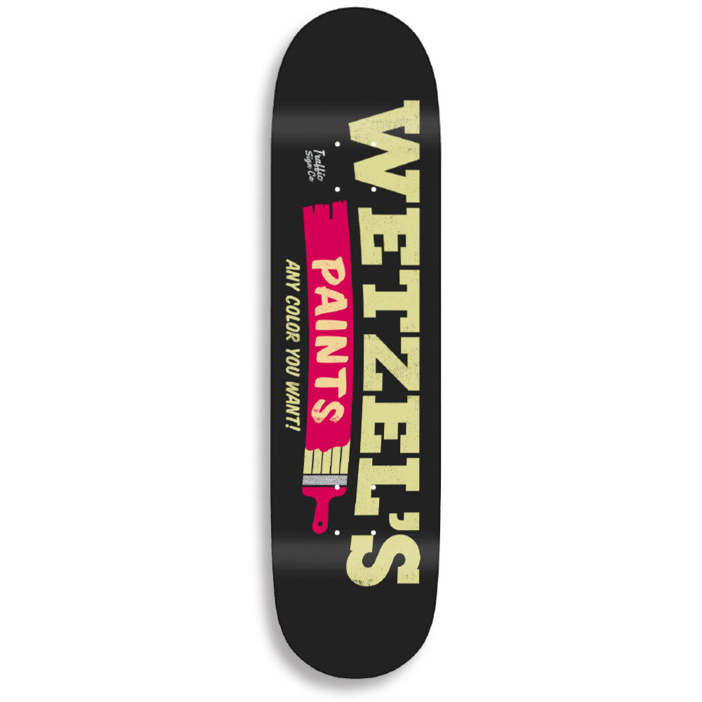 Traffic Skateboards Wetzel's Paints Skateboard Deck Front
