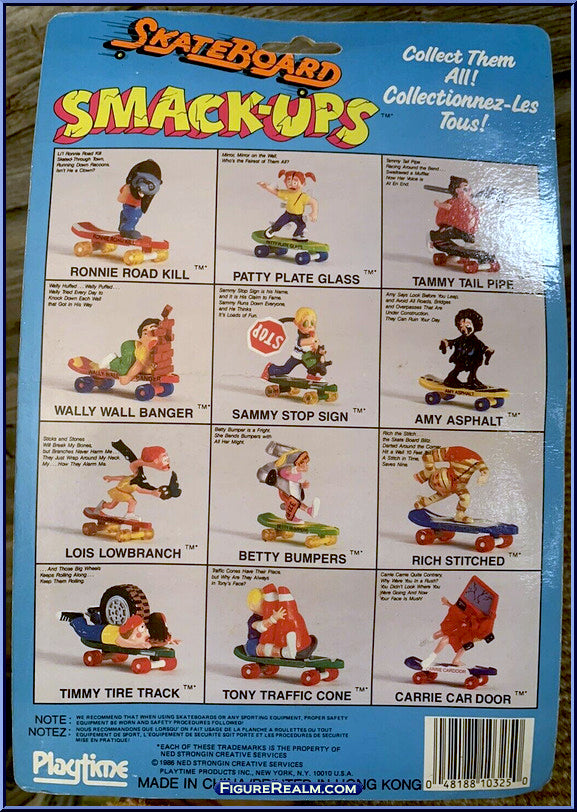 Vintage Skateboard Smack Ups Sammy Stop Sign Skateboarding Toy 1986