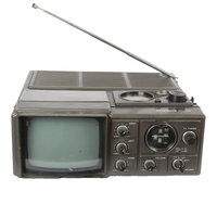 Vintage Sylvania Mini TV AM FM Radio 1980 Working