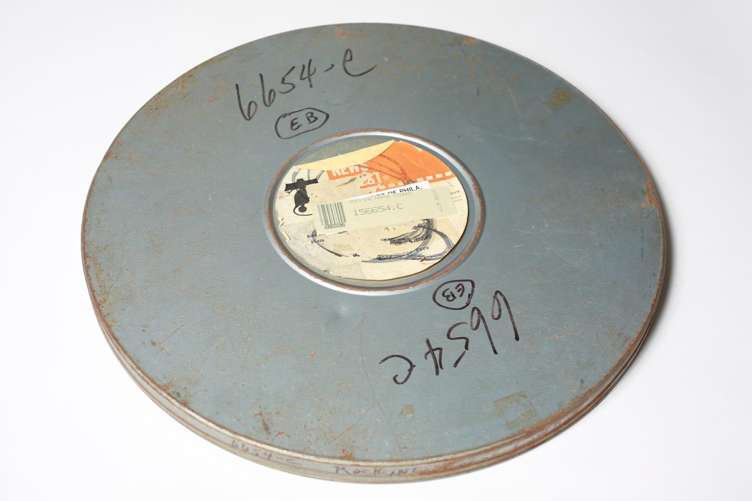 Vintage Lot of 5 x 16mm Motion Picture  Film Canisters in 14" Diameter