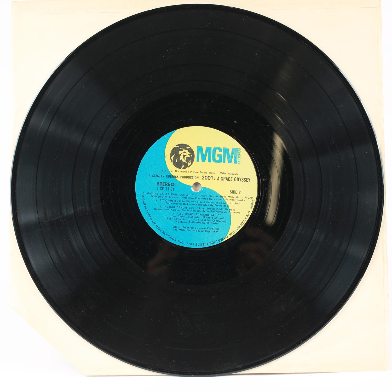 Vintage 2001 A Space Oddyssey Soundtrack Vinyl LP 1968