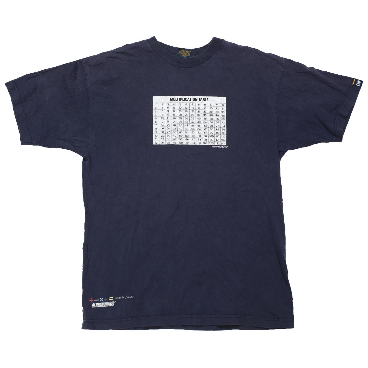 Vintage Alphanumeric Periodic Table Tee Navy M