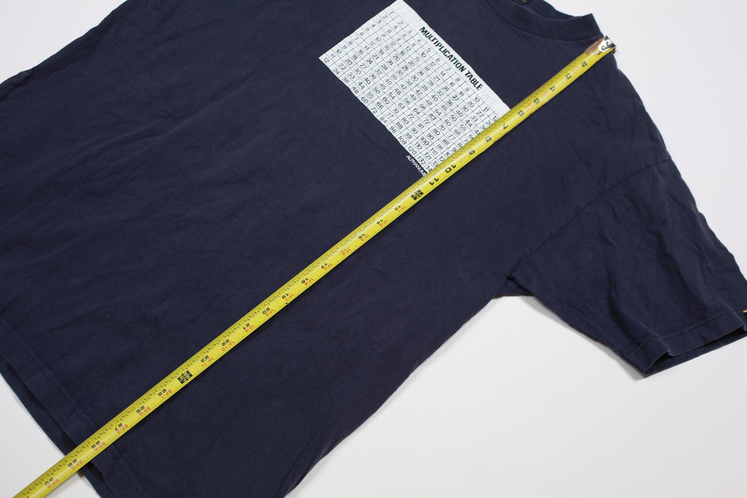 Vintage Alphanumeric Periodic Table Tee Navy M