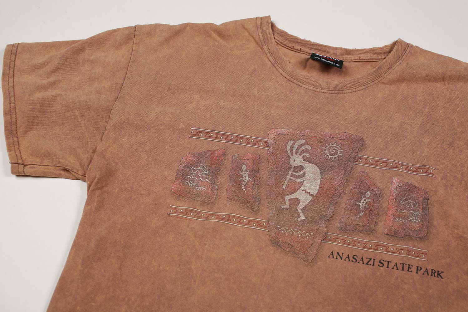 Vintage Anasazi State Park Kokopeli Tee Clay L