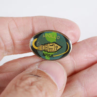 Vintage NASA Apollo Capsule Orbiting Earth Enamel Pin