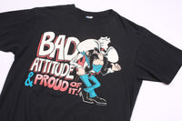 T-shirt Vintage Nascar Coors Racing Winston Cup Bill Elliot 1988 Noir M