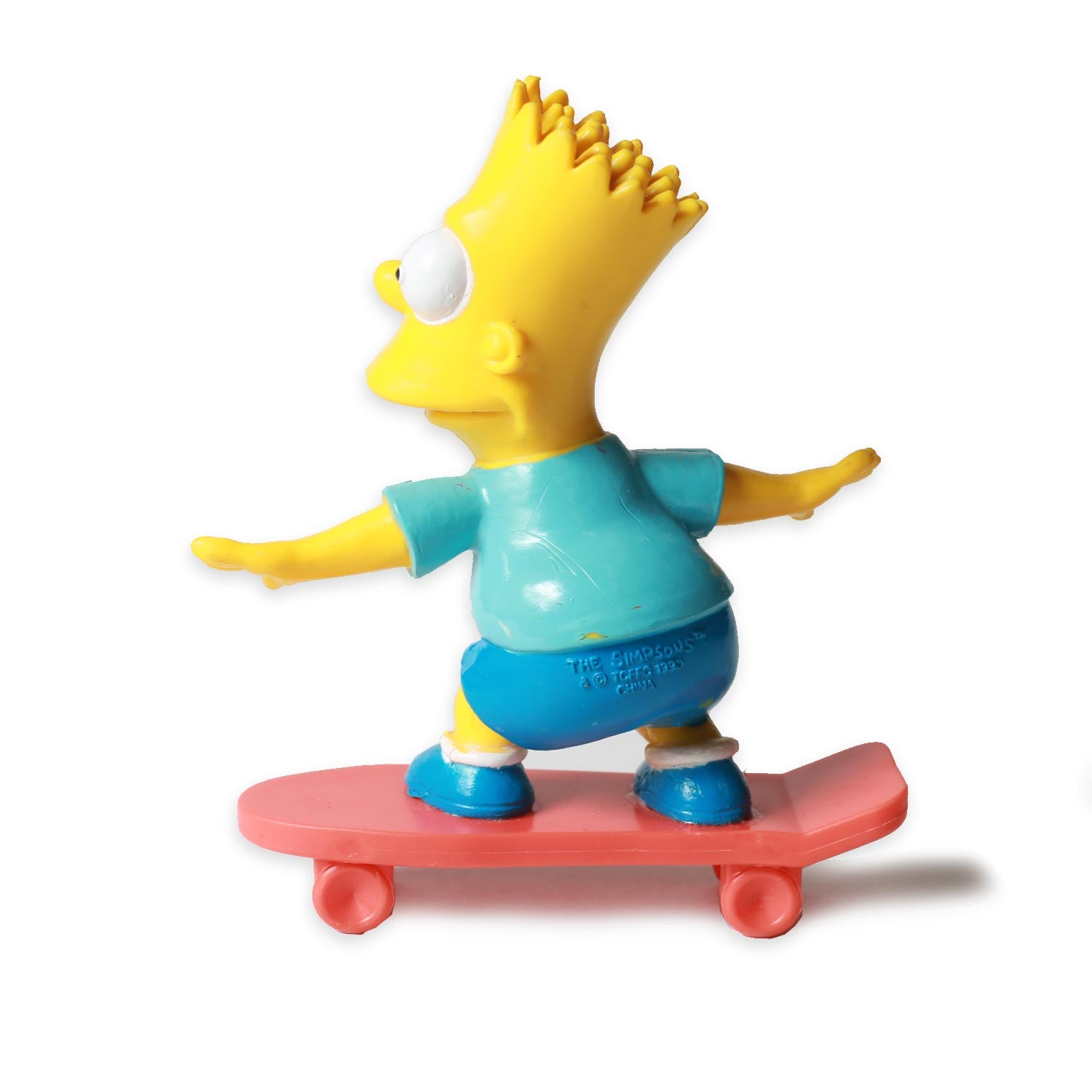 Vintage Bart Simpson Skateboard Toy 1990