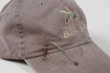 Vintage Bite Me Strapback Hat Purple With Hooks