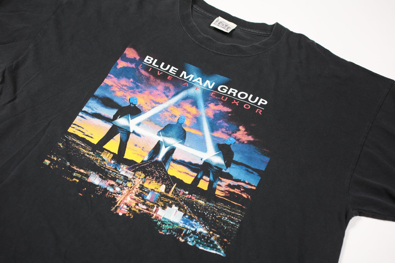 Vintage Blue Man Group Luxor Hotel Black Tee XXL