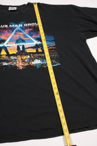 Vintage Blue Man Group Luxor Hotel Black Tee XXL