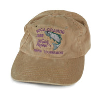 Vintage Boca Grande Fishing Tournament Hat Khaki 1999 Front