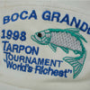 Vintage Boca Grande Fishing Tournament Hat White (1998)