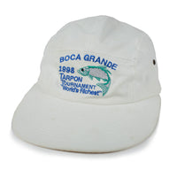 Vintage Boca Grande Fishing Tournament Hat White (1998)