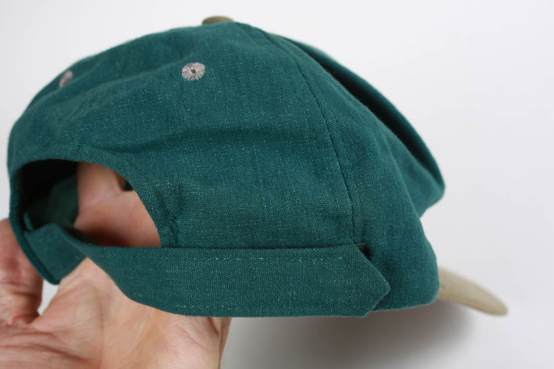Vintage Bourbon Street Velcro Strapback Hat Green