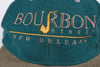 Vintage Bourbon Street Velcro Strapback Hat Green