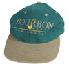 Vintage Bourbon Street Velcro Strapback Hat Green