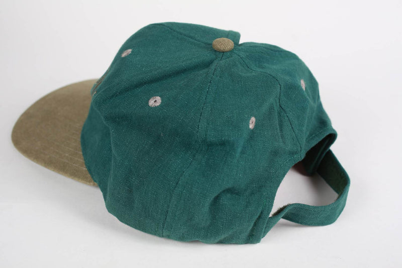 Vintage Bourbon Street Velcro Strapback Hat Green