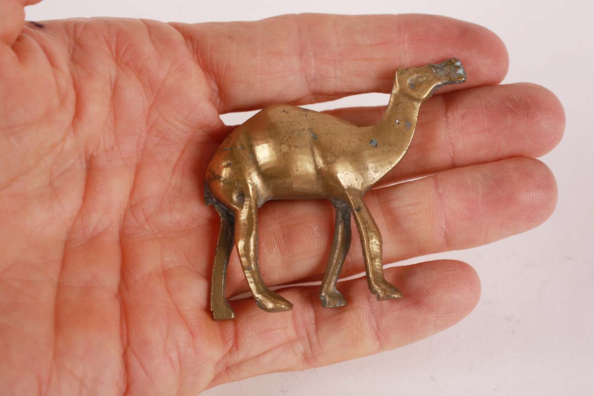 Vintage Brass Camel Statuette