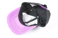 Vintage Bud Light Bungee Strapback Hat Black and Purple