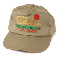 Vintage Busch Gardens Snapback Hat Khaki