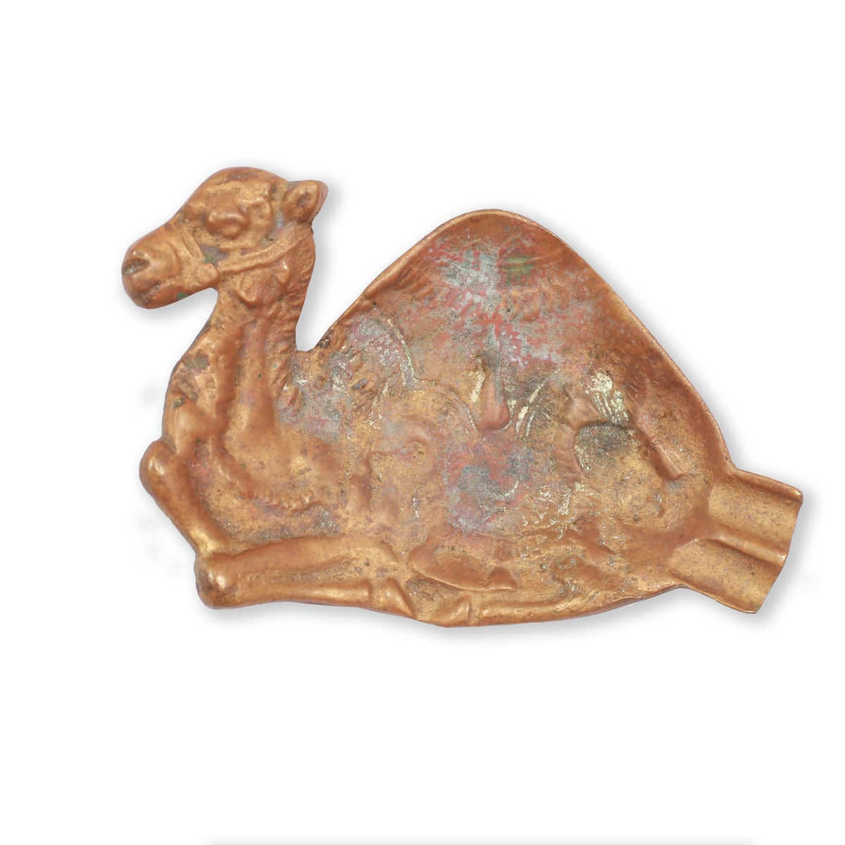 Vintage Camel Ashtray Brass Metal