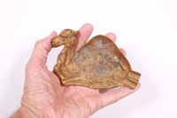 Vintage Camel Ashtray Brass Metal