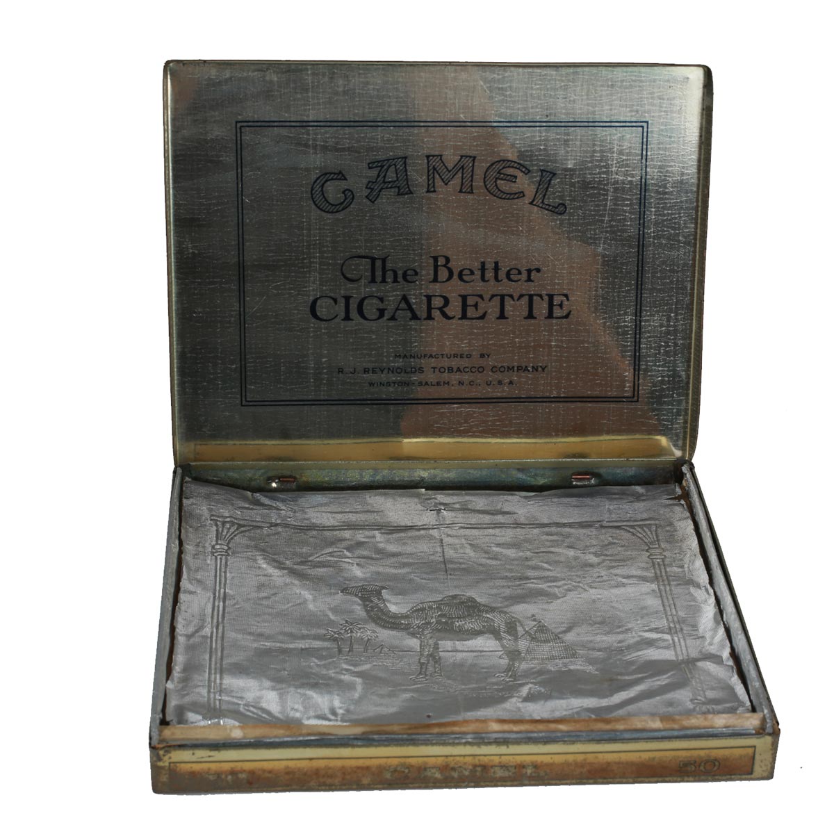 Boîte à cigarettes carrée Vintage Camel 1992