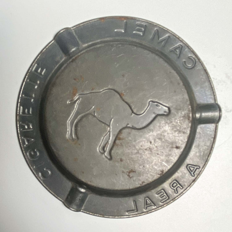 Camel Cigarettes Ashtray Grey Metal