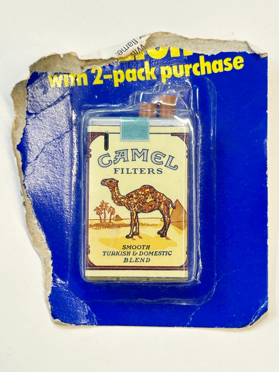Vintage Camel Cigarette Pack Butane Lighter