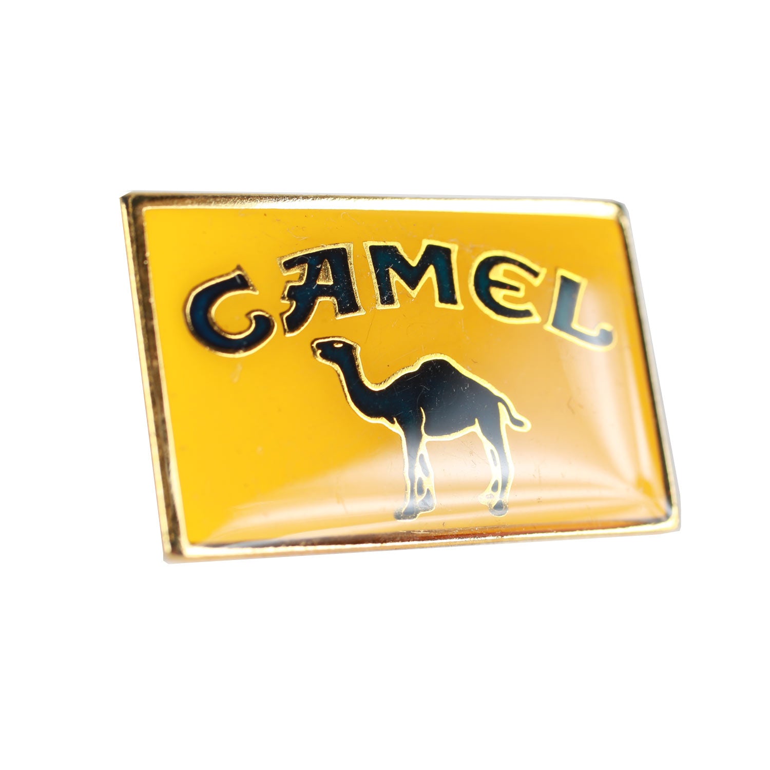 Vintage Camel Cigarettes Enamel Pin Yellow