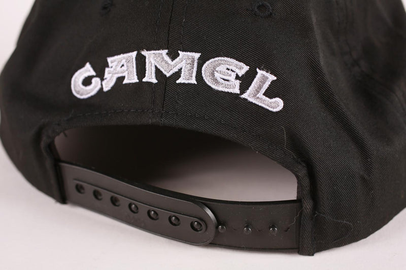 Vintage Camel Cigarettes Embroidered Snapback Hat Black
