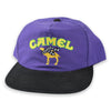 Vintage Camel Cigarettes Embroidered Snapback Hat Purple/Black